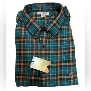 Ocean + Coast Long Sleeve Flannel Shirt Size L